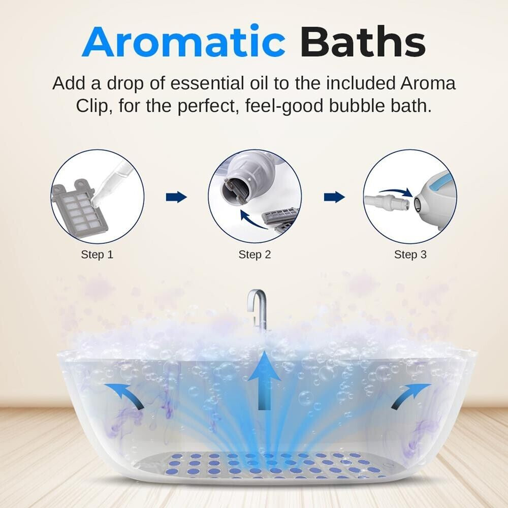 Serenelife Portable Spa Bubble Bath Massager Thermal Spa Waterproof Non-Slip