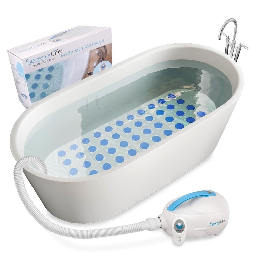 Serenelife Portable Spa Bubble Bath Massager Thermal Spa Waterproof Non-Slip