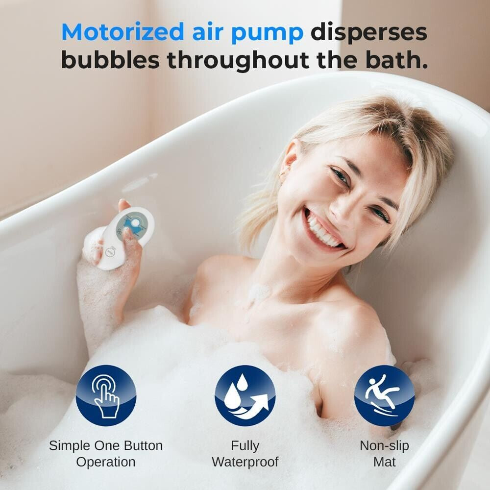 Serenelife Portable Spa Bubble Bath Massager Thermal Spa Waterproof Non-Slip